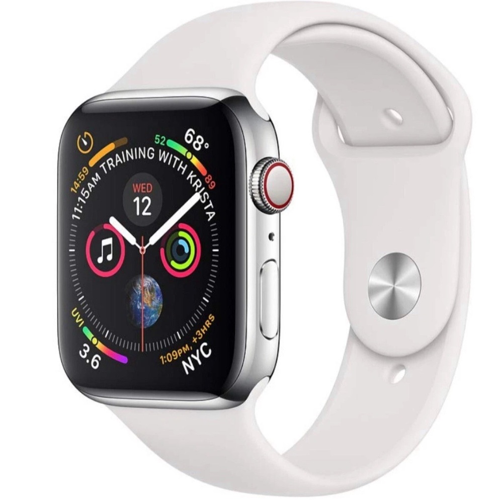 Apple Watch 1 with Silver Frame and Gray Strap